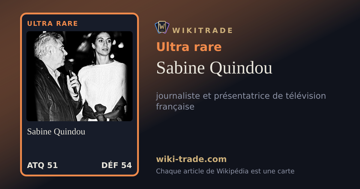 Sabine Quindou — carte Ultra rare