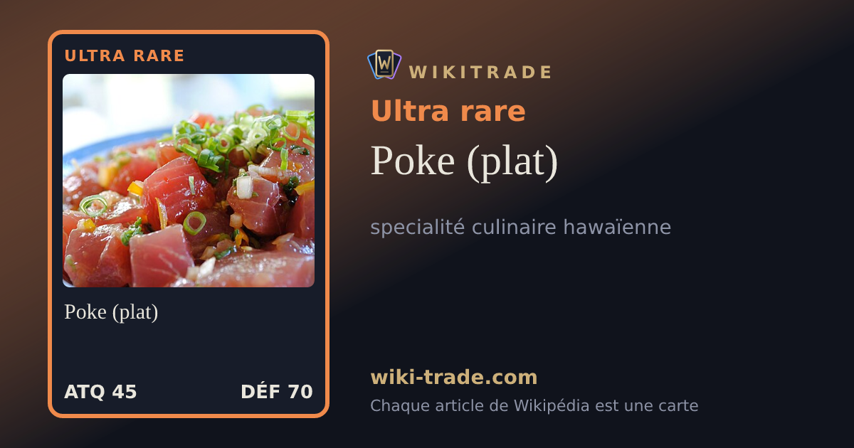 Poke (plat) — carte Ultra rare