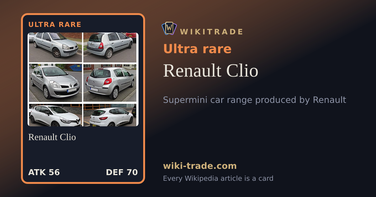 Renault Clio — Ultra rare card
