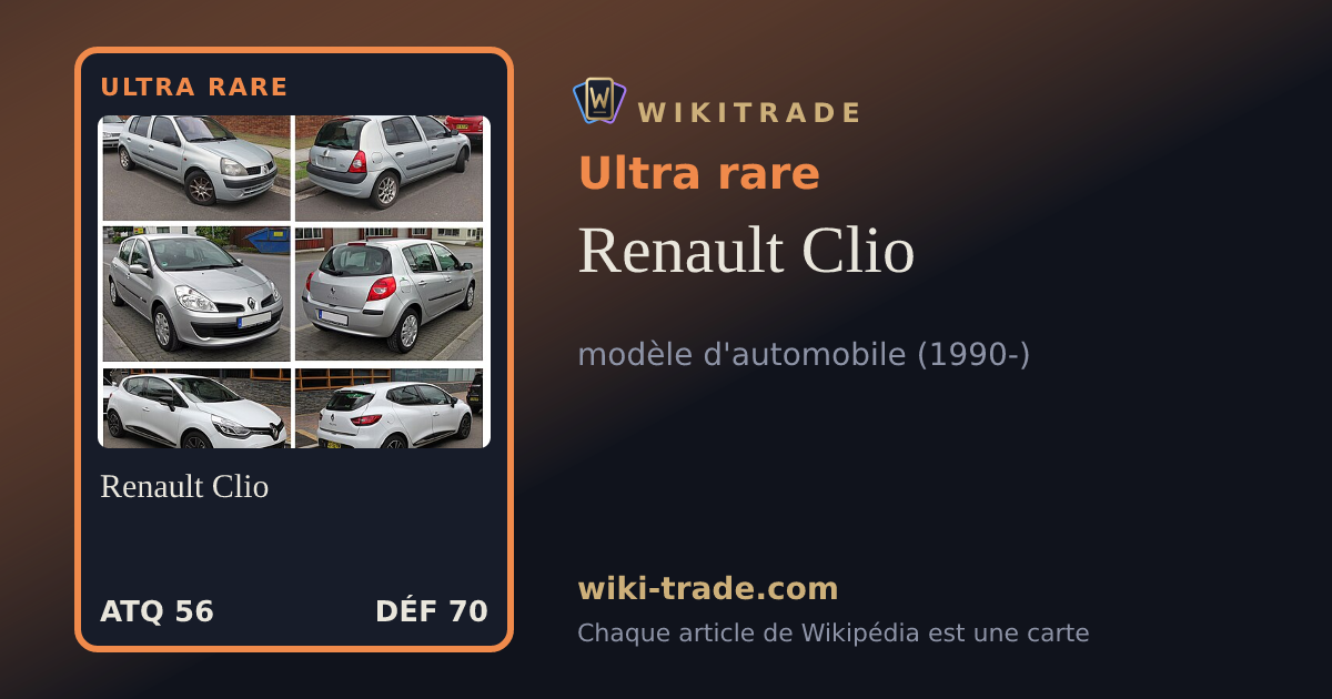 Renault Clio — carte Ultra rare