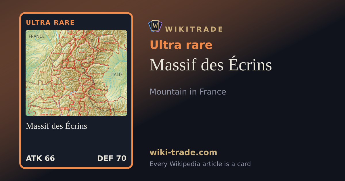 Massif des Écrins — Ultra rare card