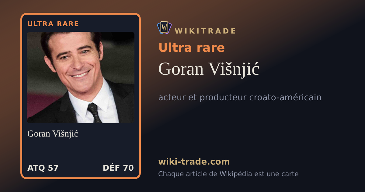 Goran Višnjić — carte Ultra rare