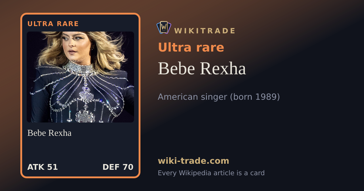 Bebe Rexha — Ultra rare card