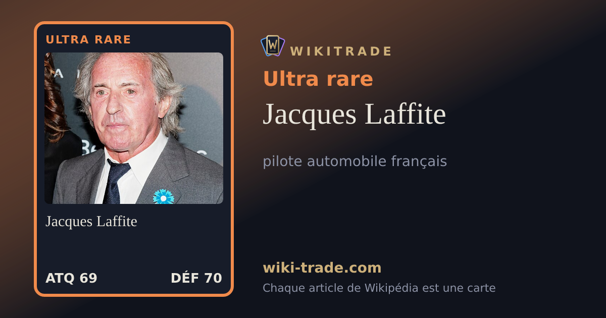Jacques Laffite — carte Ultra rare