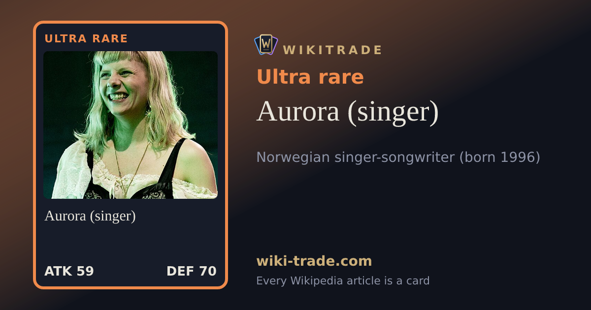 Aurora (singer) — Ultra rare card