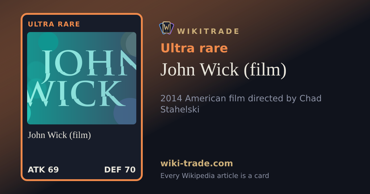 John Wick (film) — Ultra rare card