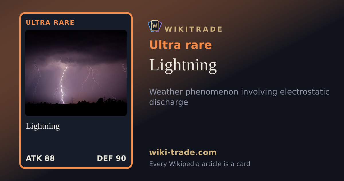 Lightning — Ultra rare card