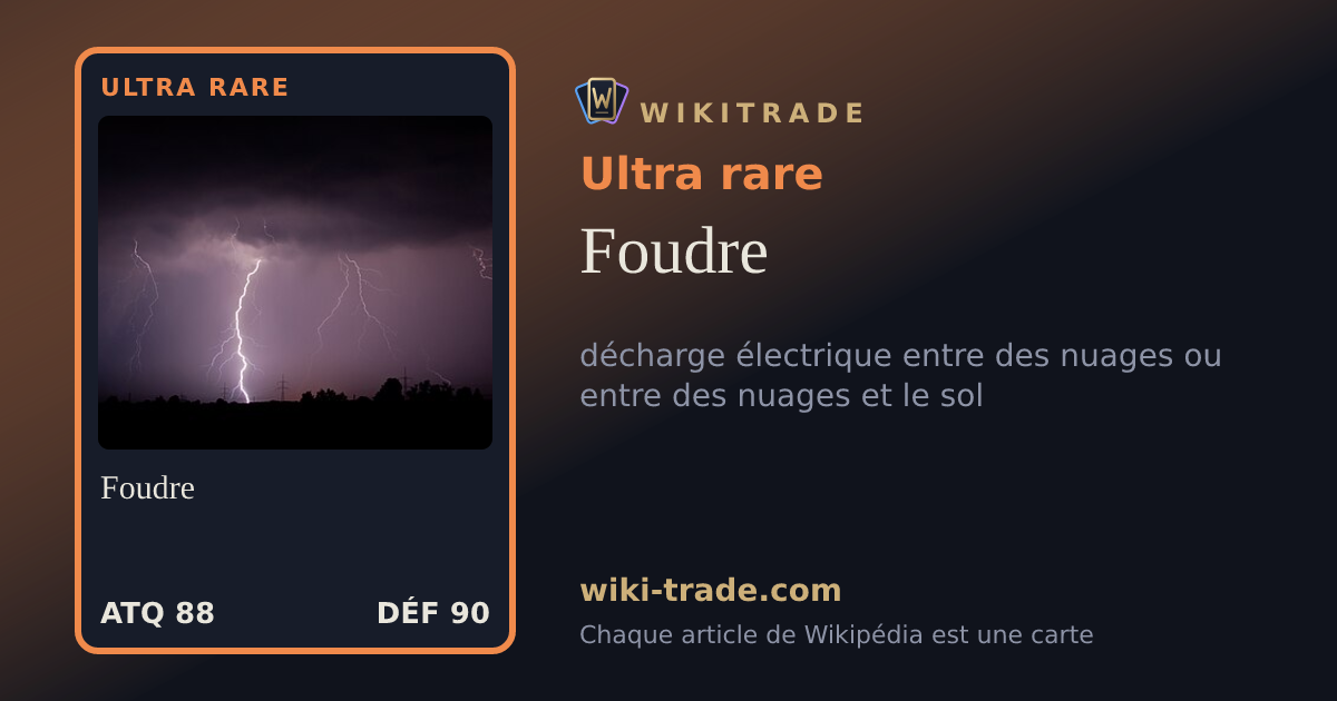 Foudre — carte Ultra rare