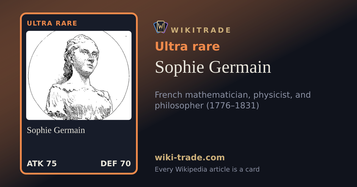 Sophie Germain — Ultra rare card