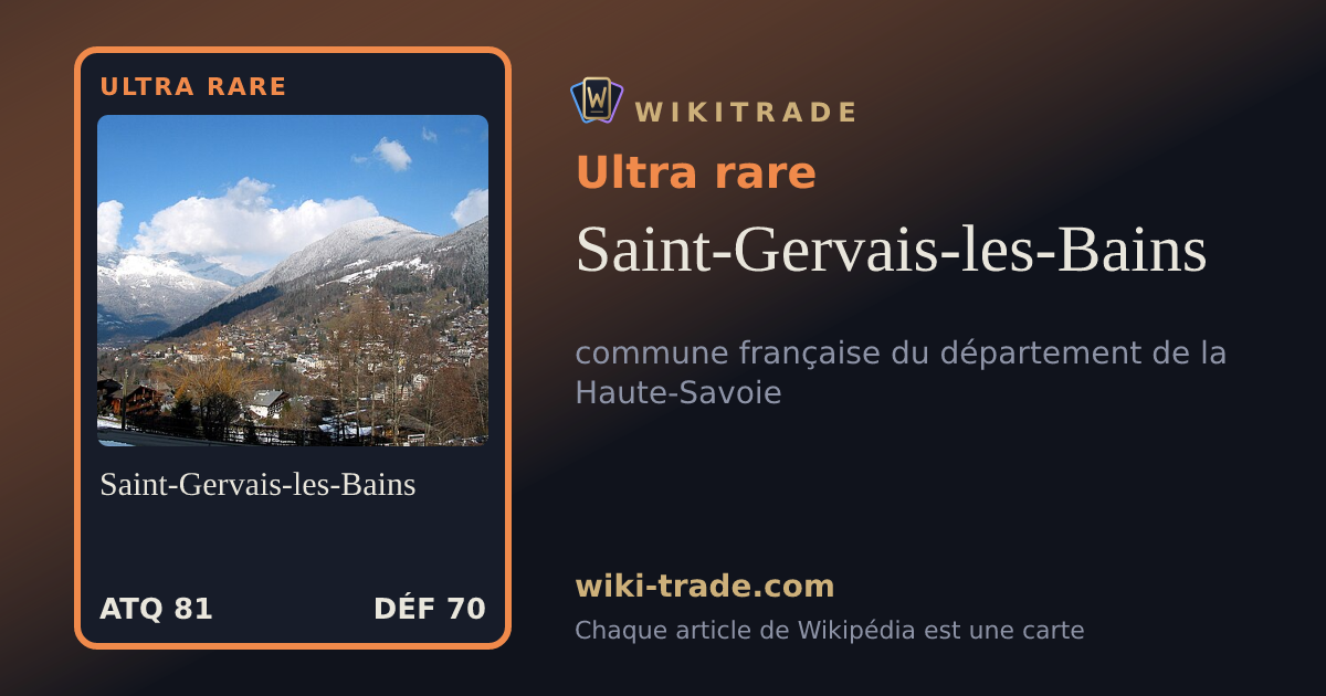 Saint-Gervais-les-Bains — carte Ultra rare