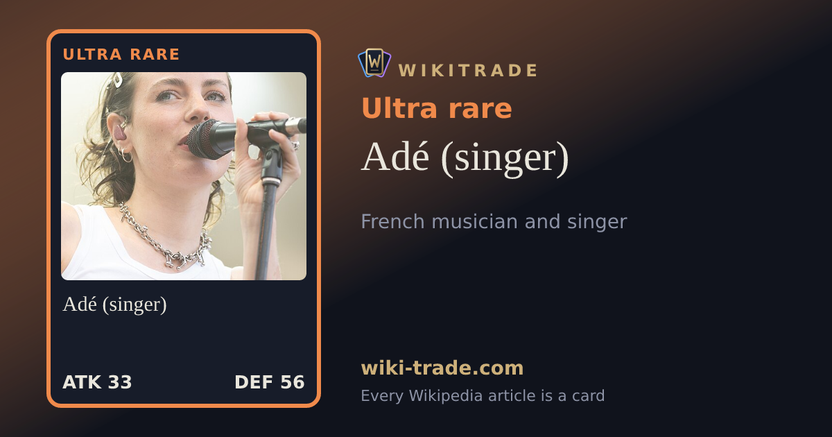 Adé (singer) — Ultra rare card