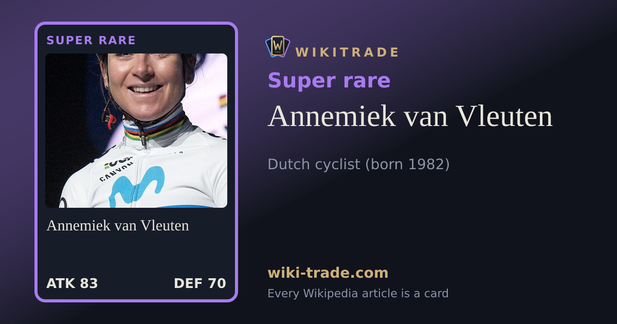 Annemiek van Vleuten — Super rare card