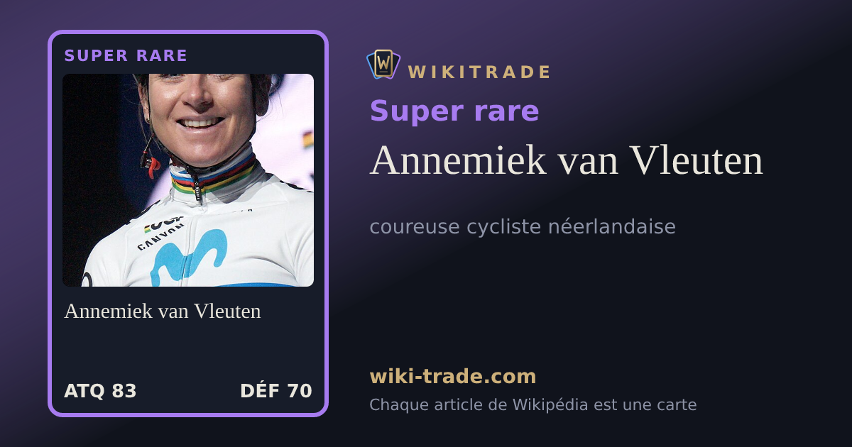 Annemiek van Vleuten — carte Super rare