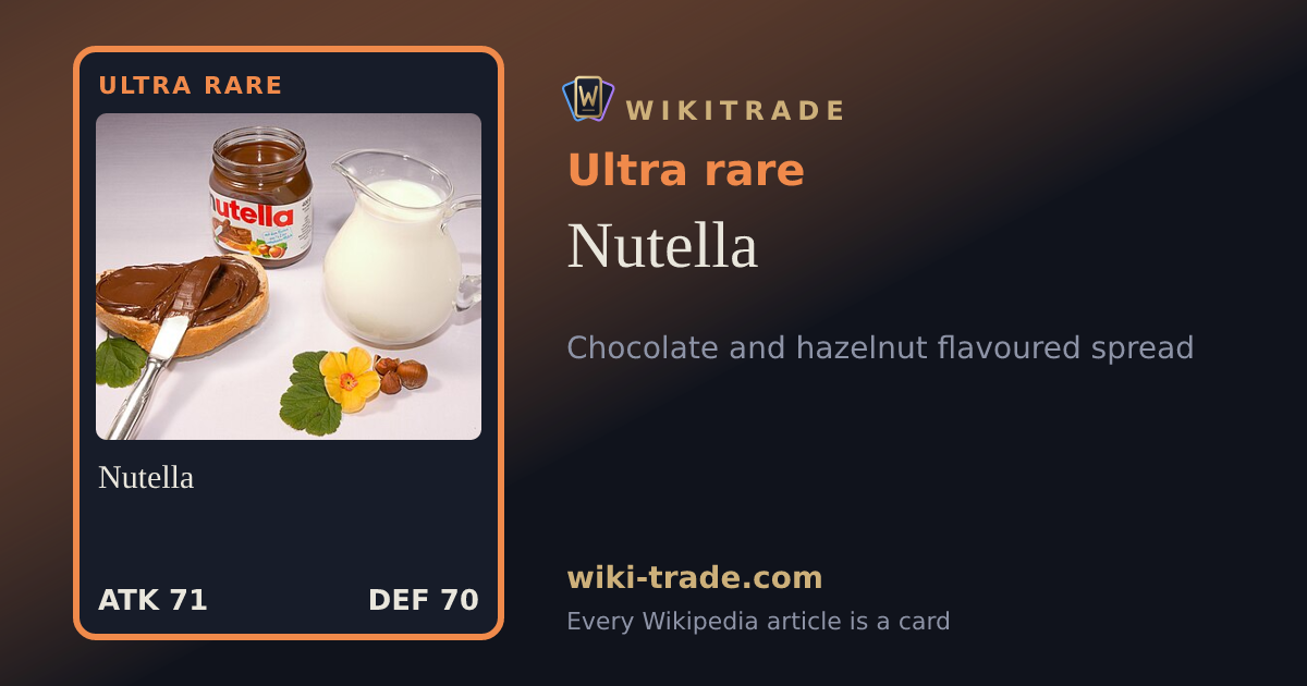 Nutella — Ultra rare card