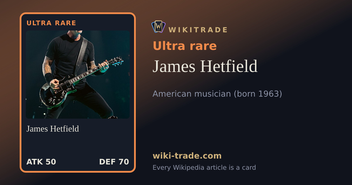James Hetfield — Ultra rare card