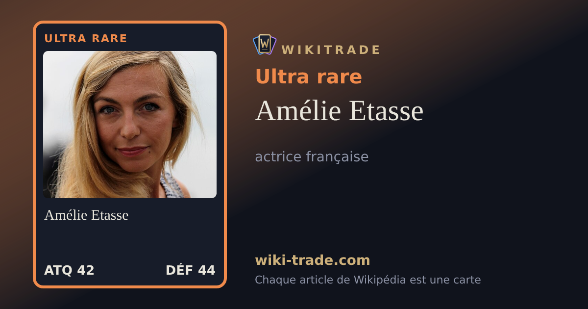 Amélie Etasse — carte Ultra rare