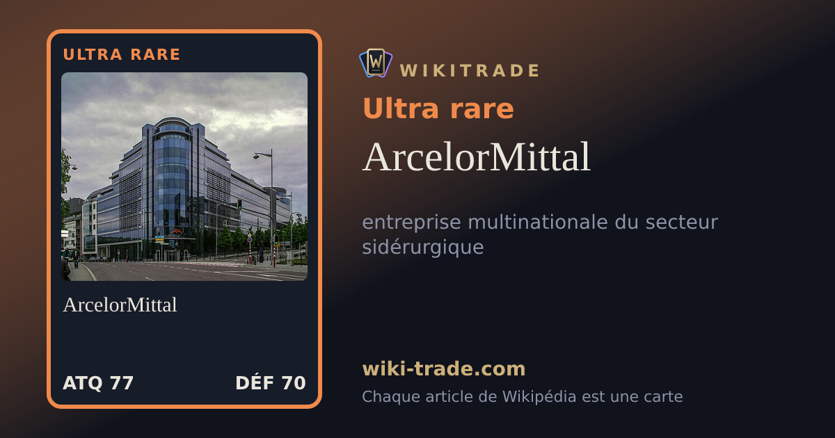 ArcelorMittal — carte Ultra rare