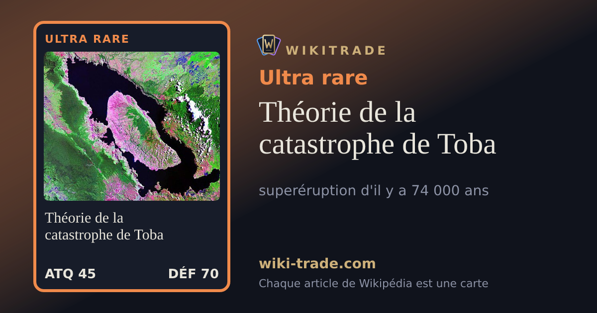 Théorie de la catastrophe de Toba — carte Ultra rare