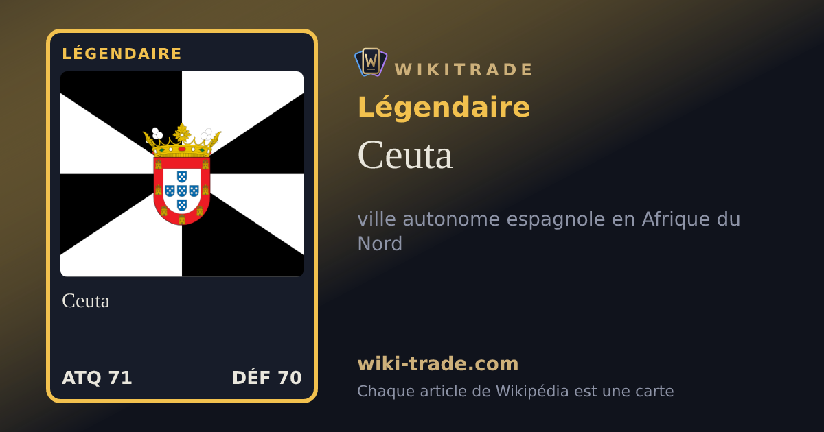 Ceuta — carte Légendaire