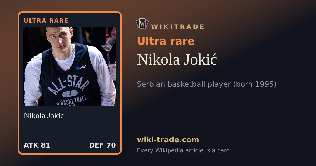 Nikola Jokić — Ultra rare card