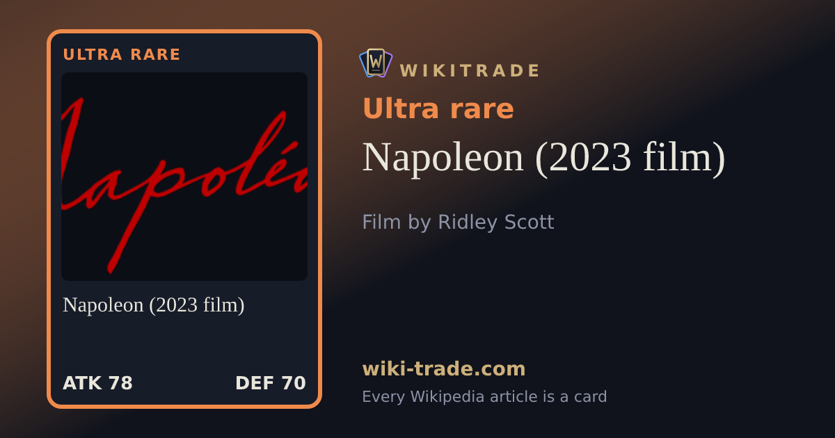 Napoleon (2023 film) — Ultra rare card