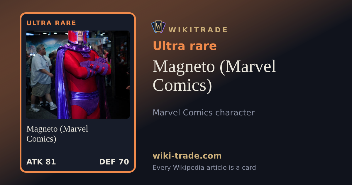 Magneto (Marvel Comics) — Ultra rare card