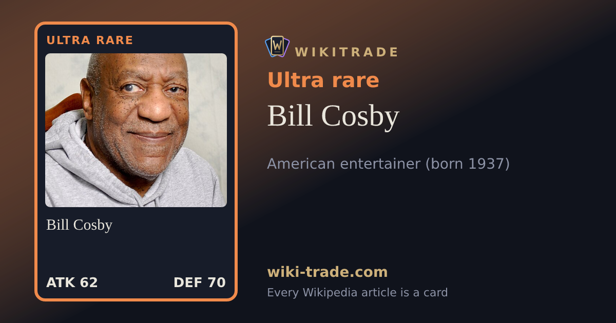 Bill Cosby — Ultra rare card