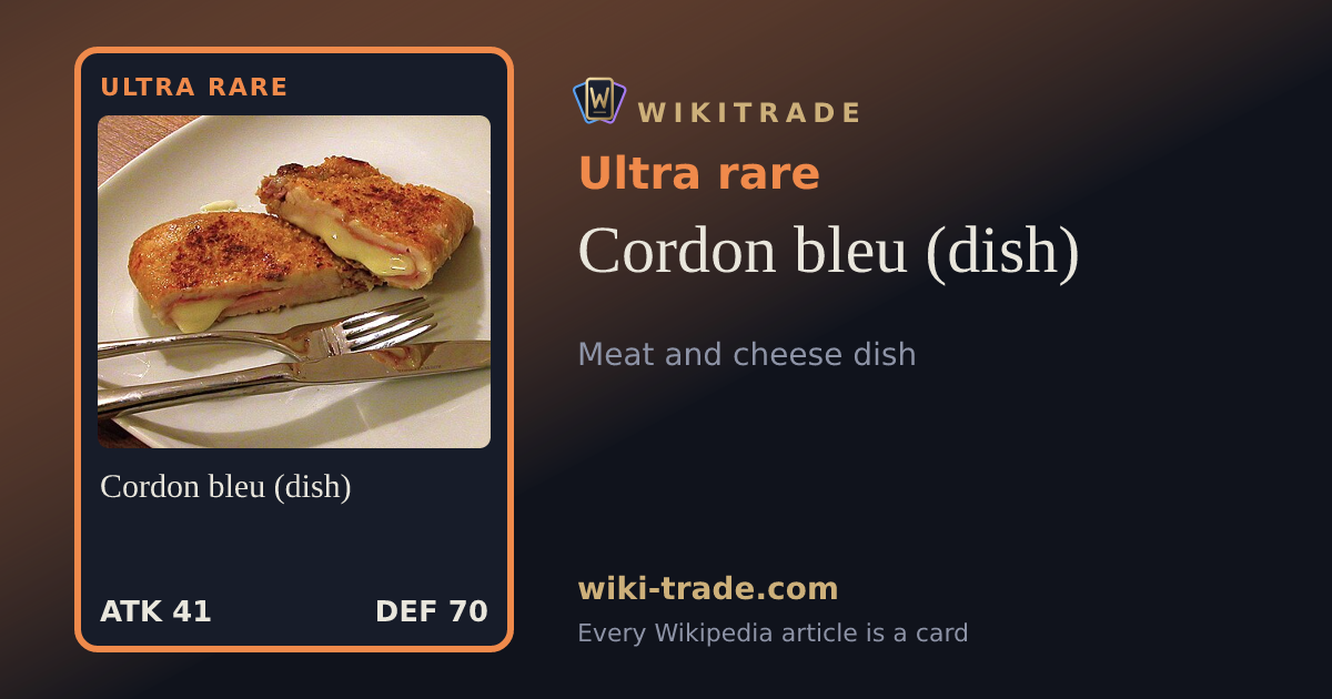 Cordon bleu (dish) — Ultra rare card