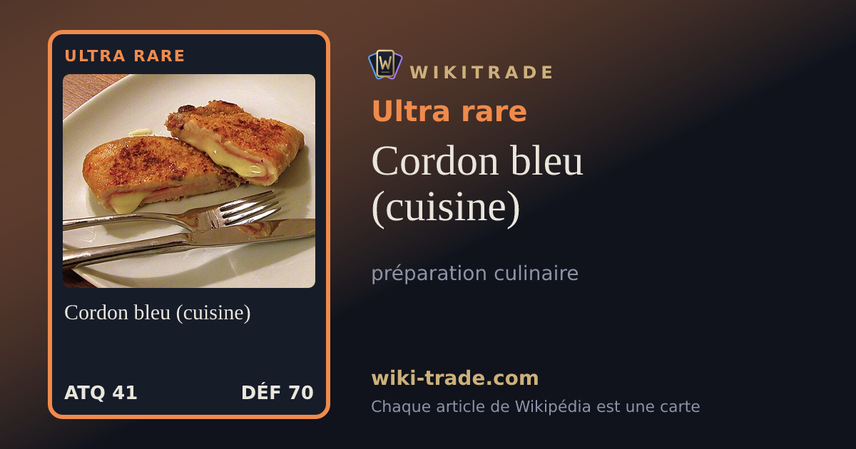 Cordon bleu (cuisine) — carte Ultra rare