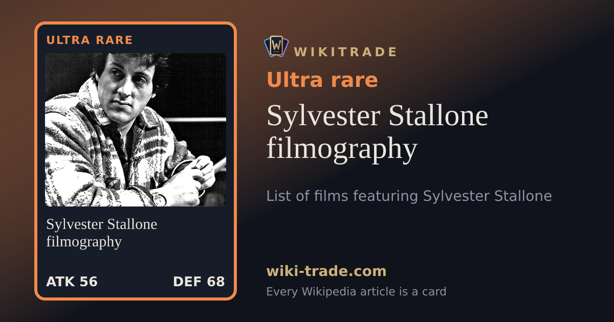 Sylvester Stallone filmography — Ultra rare card