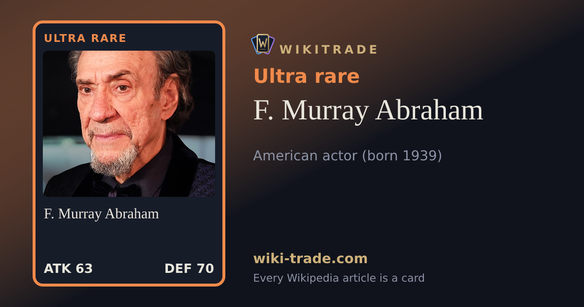 F. Murray Abraham — Ultra rare card
