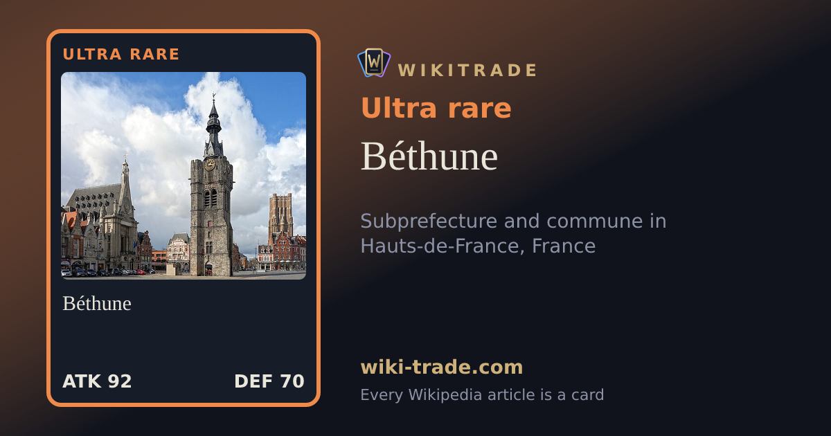 Béthune — Ultra rare card