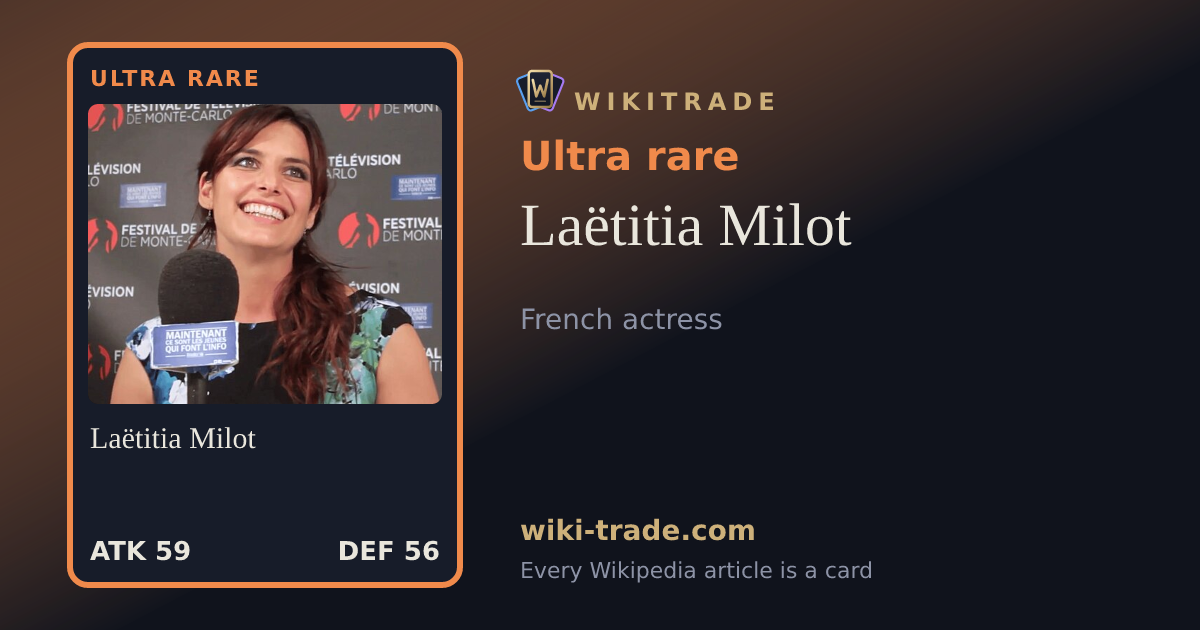 Laëtitia Milot — Ultra rare card
