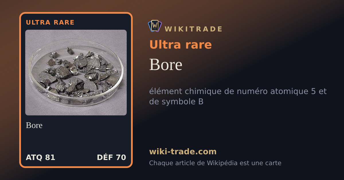 Bore — carte Ultra rare