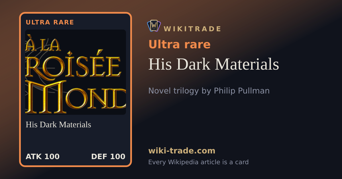 His Dark Materials — Ultra rare card