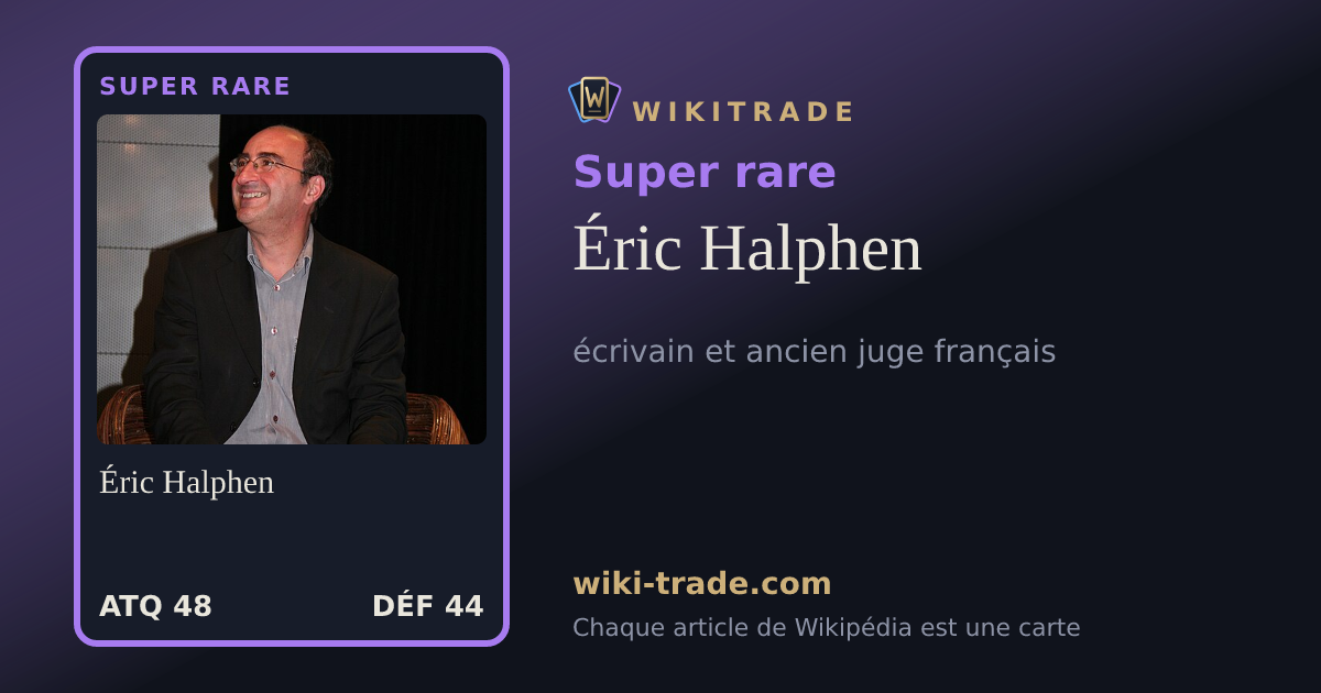 Éric Halphen — carte Super rare