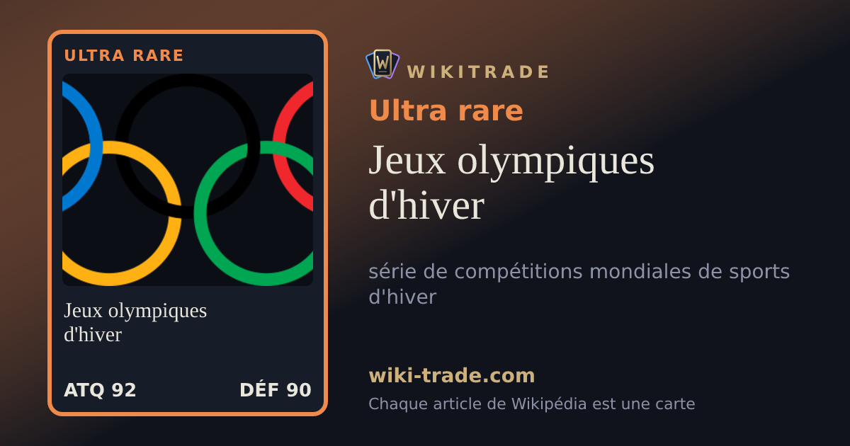 Jeux olympiques d'hiver — carte Ultra rare