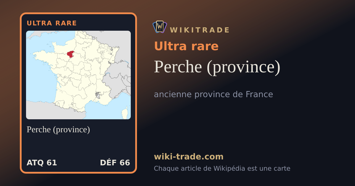 Perche (province) — carte Ultra rare