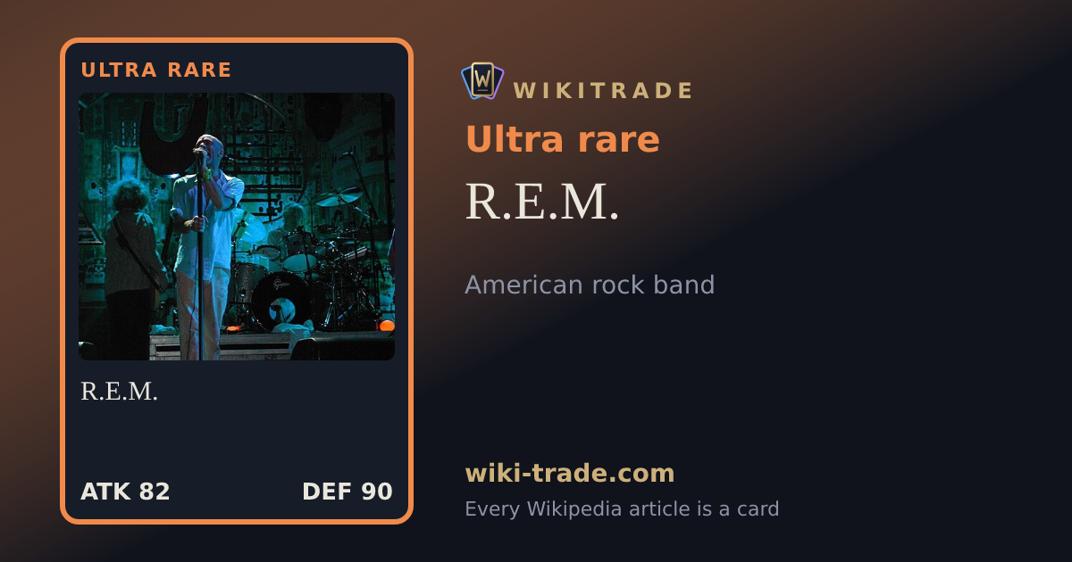 R.E.M. — Ultra rare card
