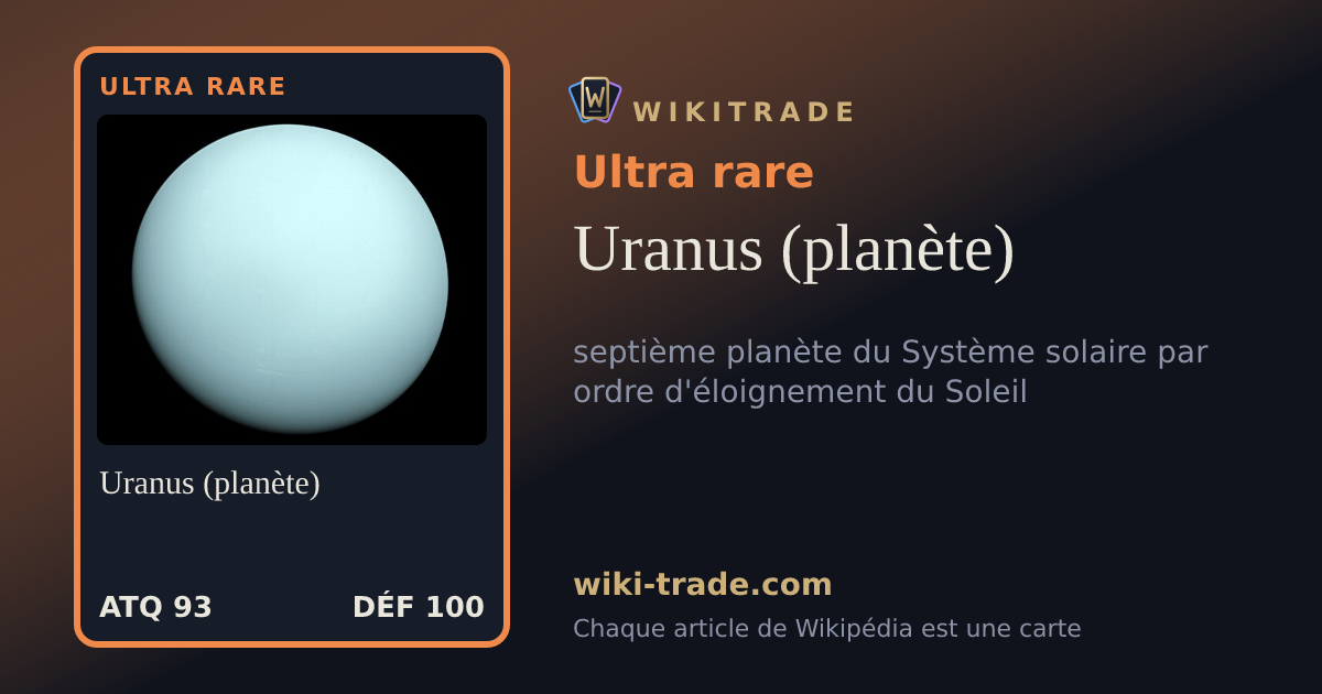 Uranus (planète) — carte Ultra rare