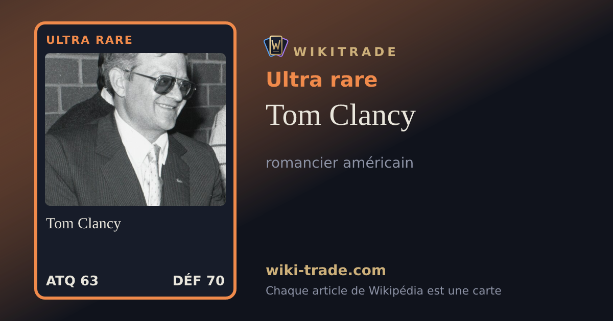 Tom Clancy — carte Ultra rare