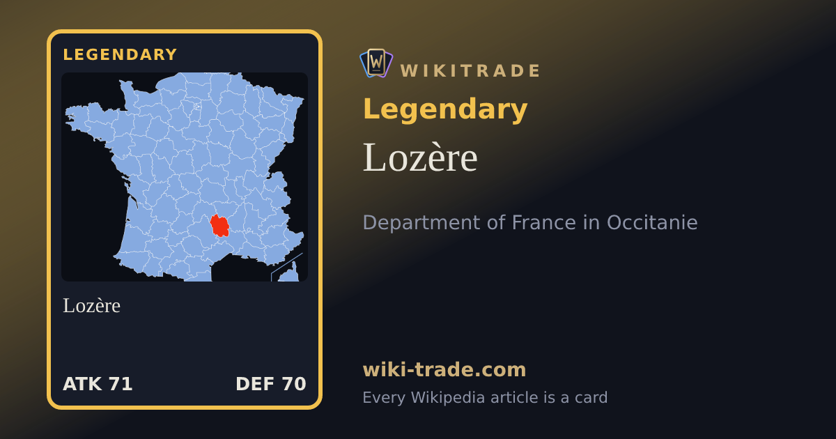 Lozère — Legendary card