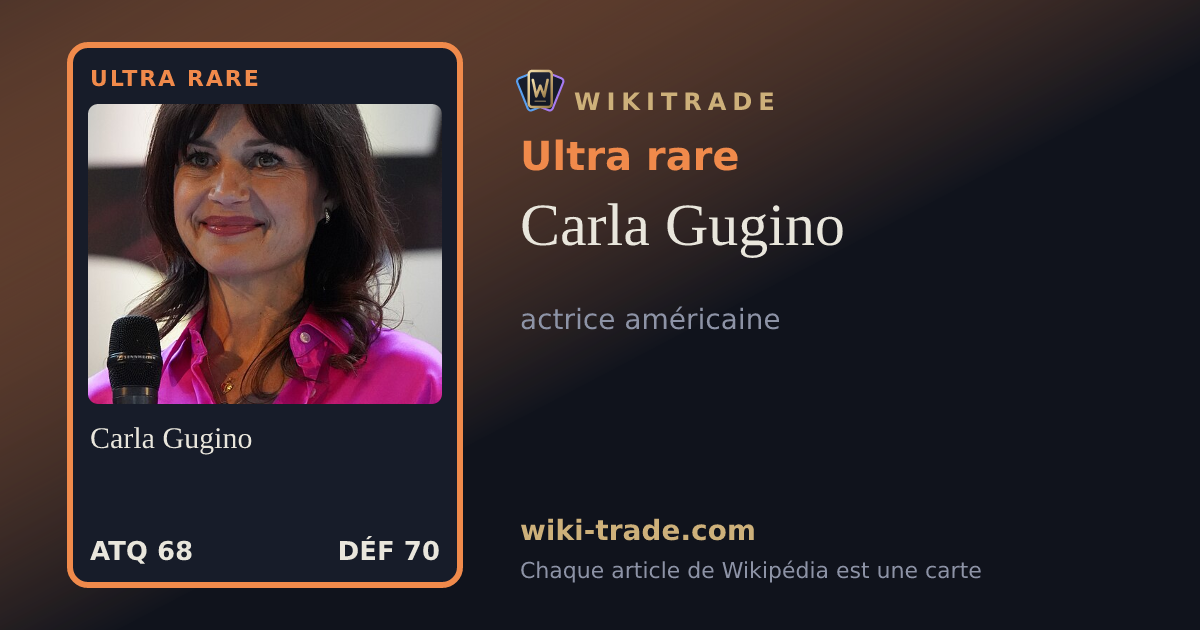 Carla Gugino — carte Ultra rare