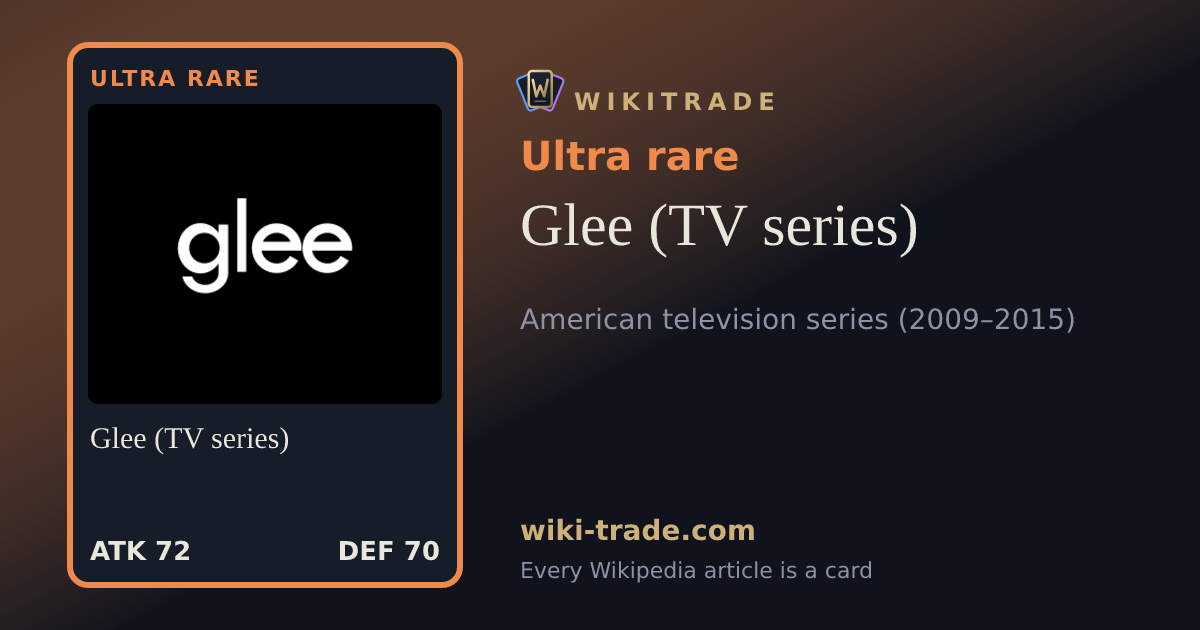 Glee (TV series) — Ultra rare card