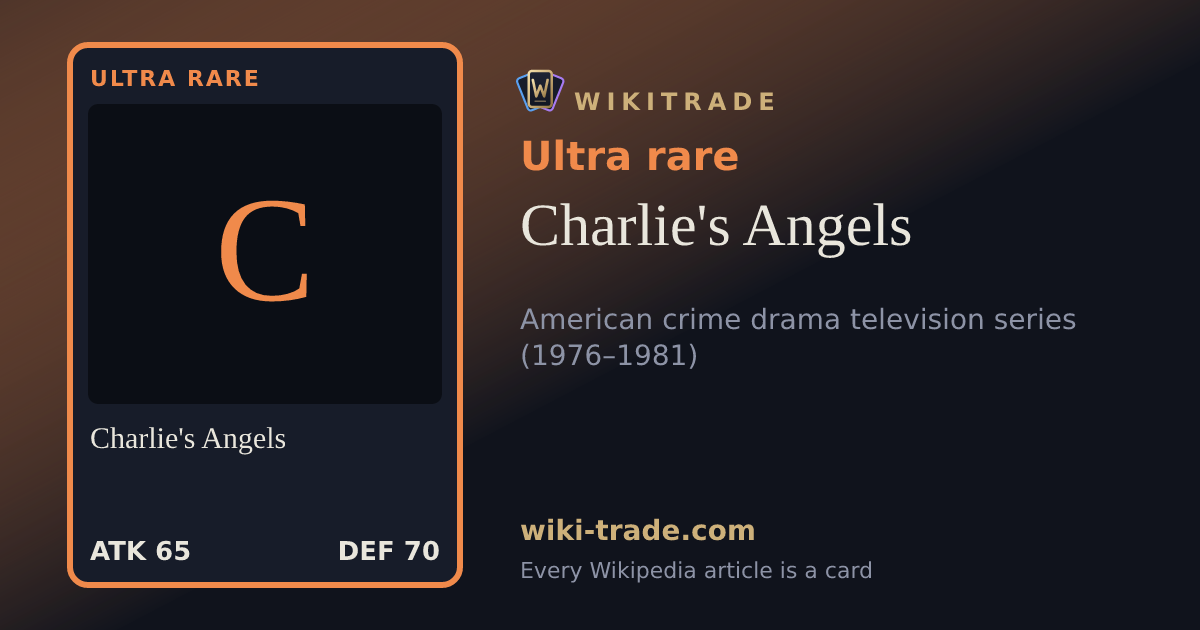 Charlie's Angels — Ultra rare card