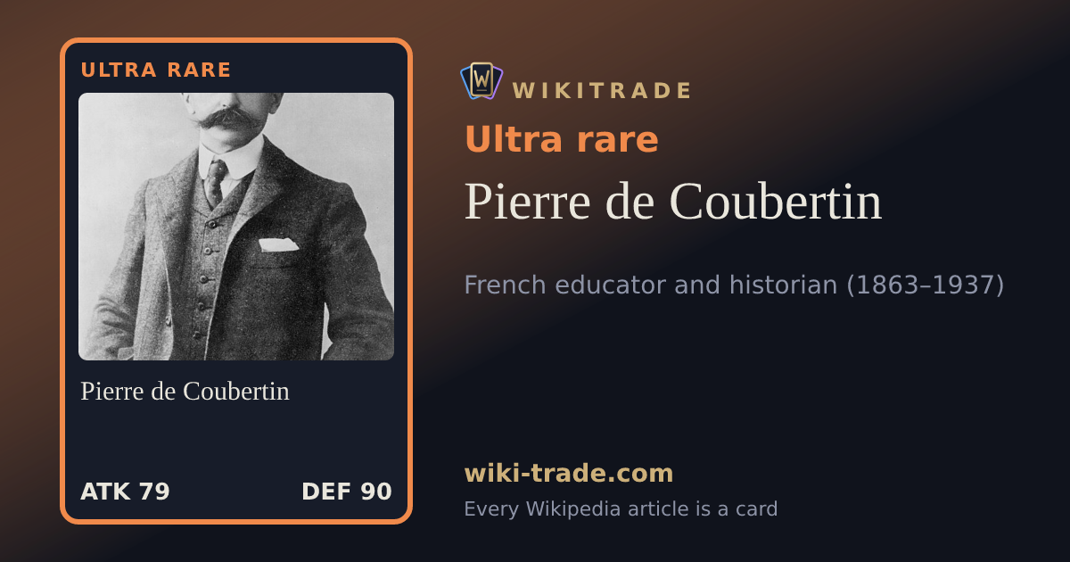 Pierre de Coubertin — Ultra rare card