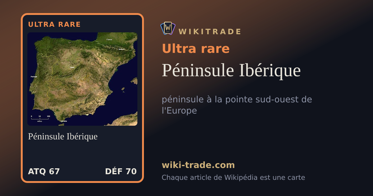 Péninsule Ibérique — carte Ultra rare