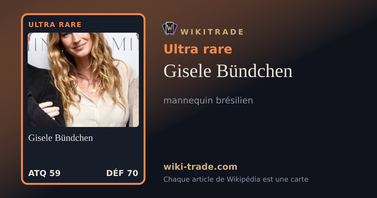 Gisele Bündchen — carte Ultra rare