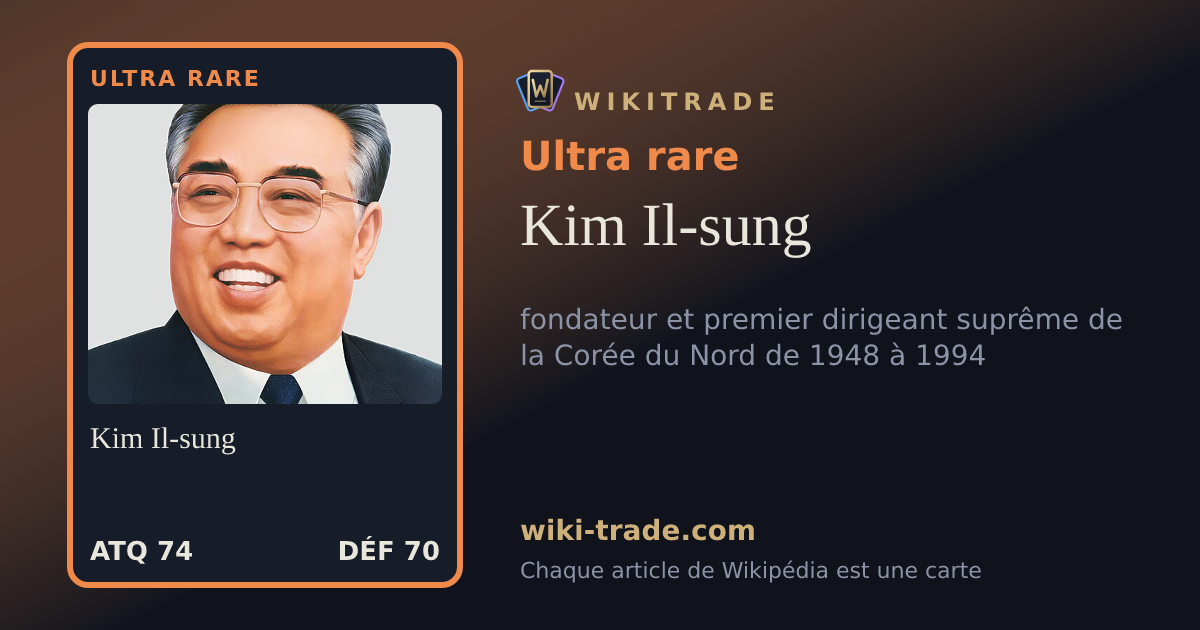Kim Il-sung — carte Ultra rare