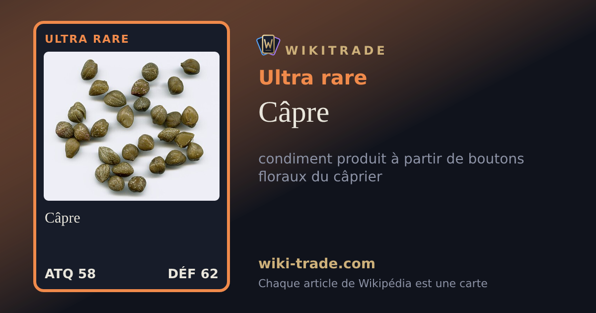 Câpre — carte Ultra rare